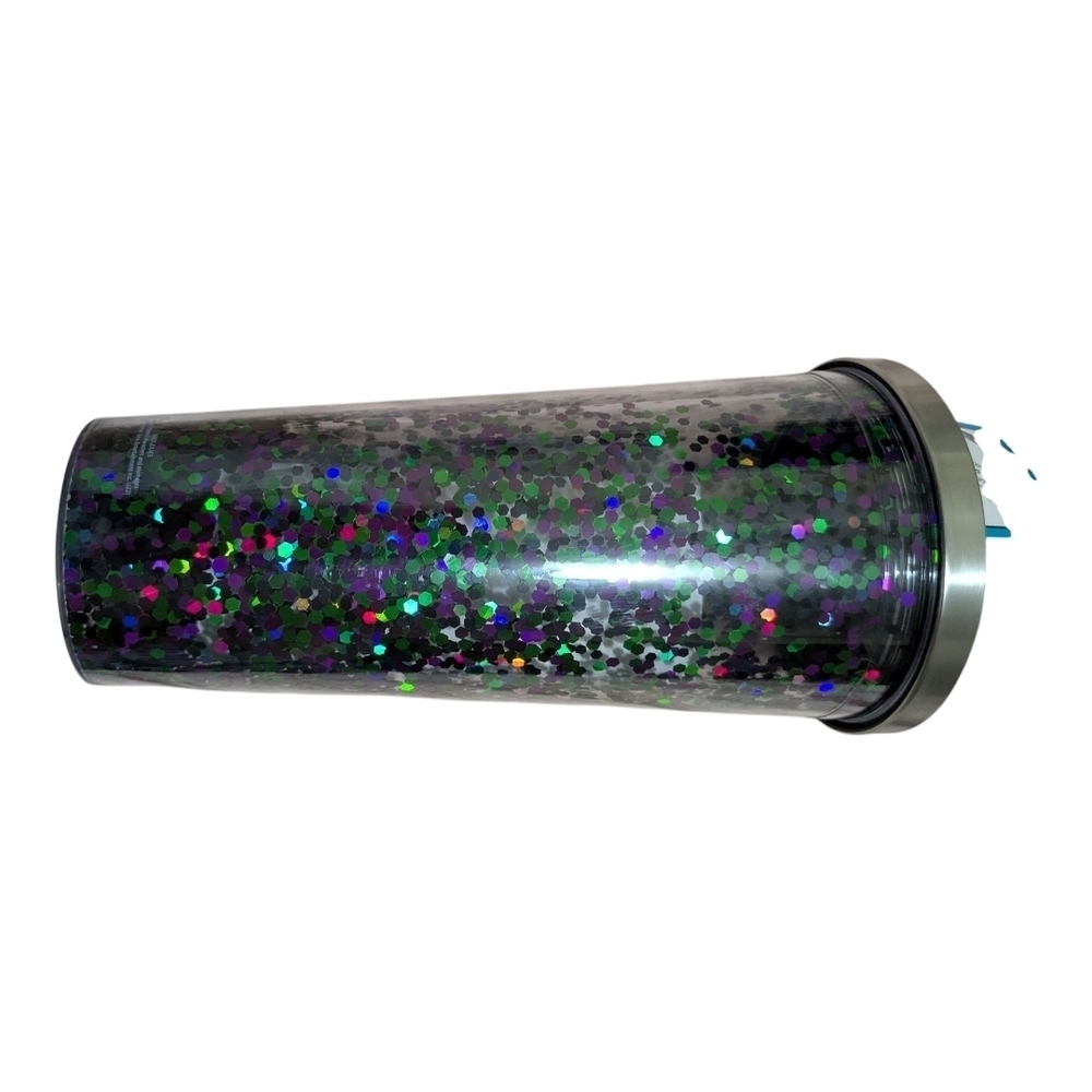 Beetlejuice Glitter Party Tumbler with Straw - Picture 2 of 4